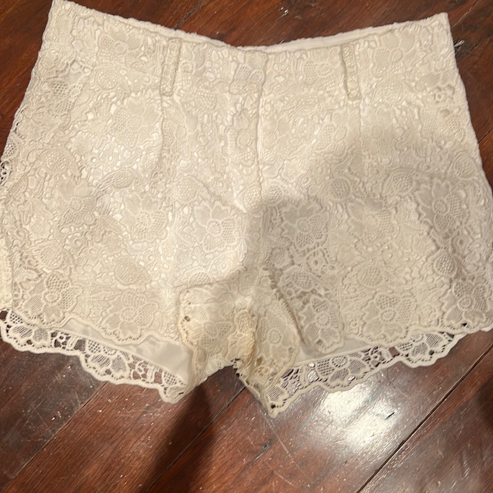 Diane von Fustenberg lace shorts